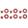Porcelain Coffee Cups & Saucers Set (6 pcs) Christmas
