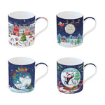 Porcelain Mug Set (4 pcs)