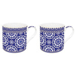 Porcelain Mug Set (2 pcs) Blue