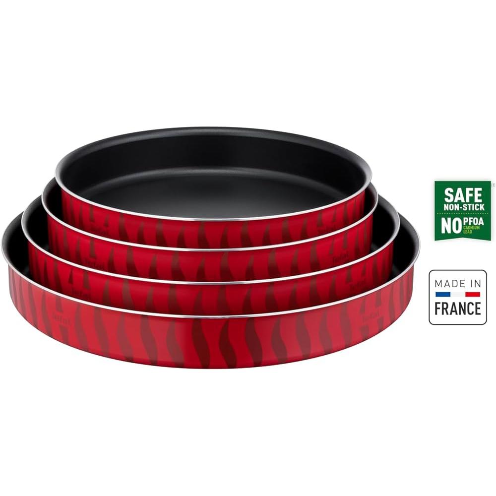 طقم صواني كبّة دائري Tempo Flame (4 قطع)