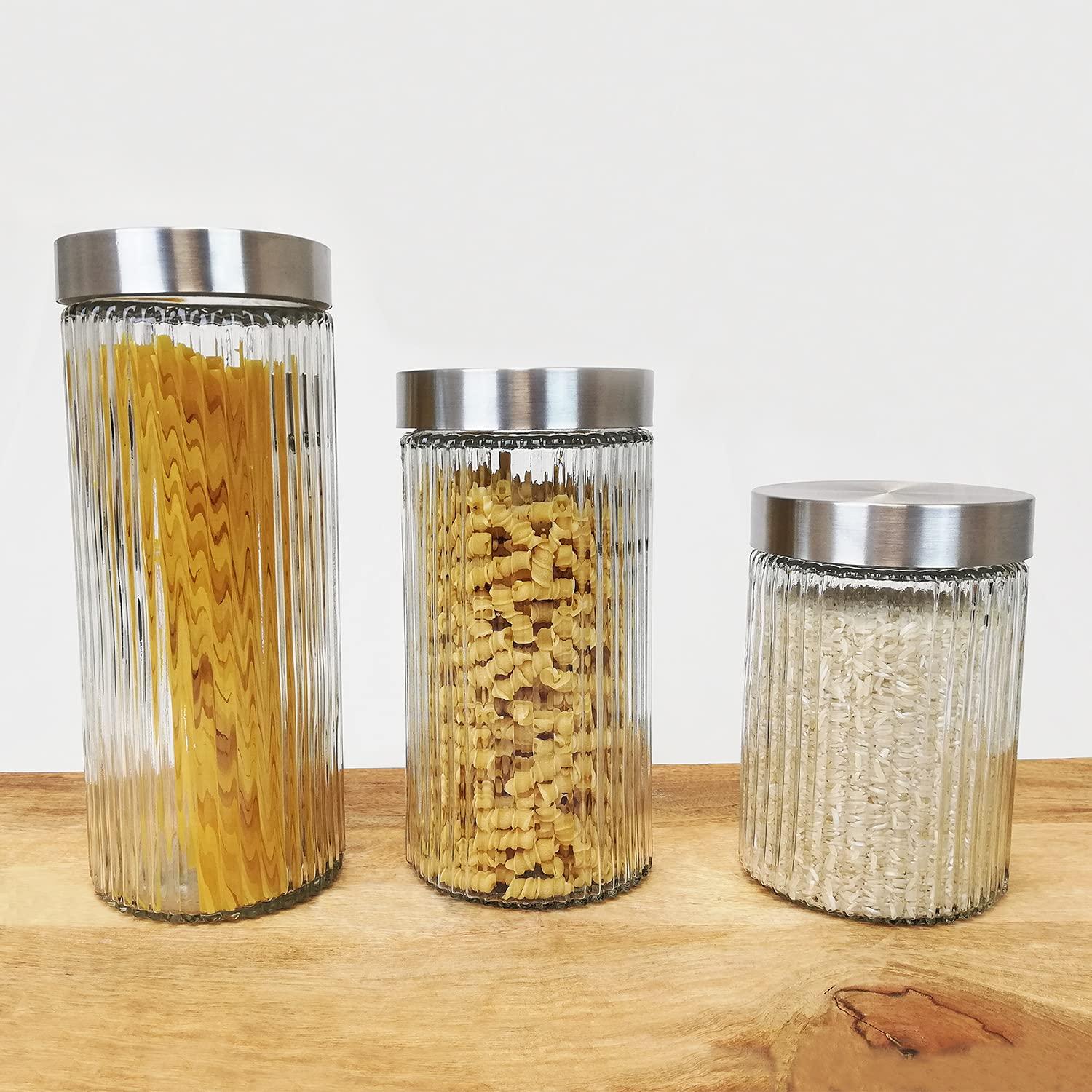 طقم حافظات طعام زجاج (3 قطع)