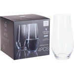 طقم كاسات عصير كريستال (4 قطع)