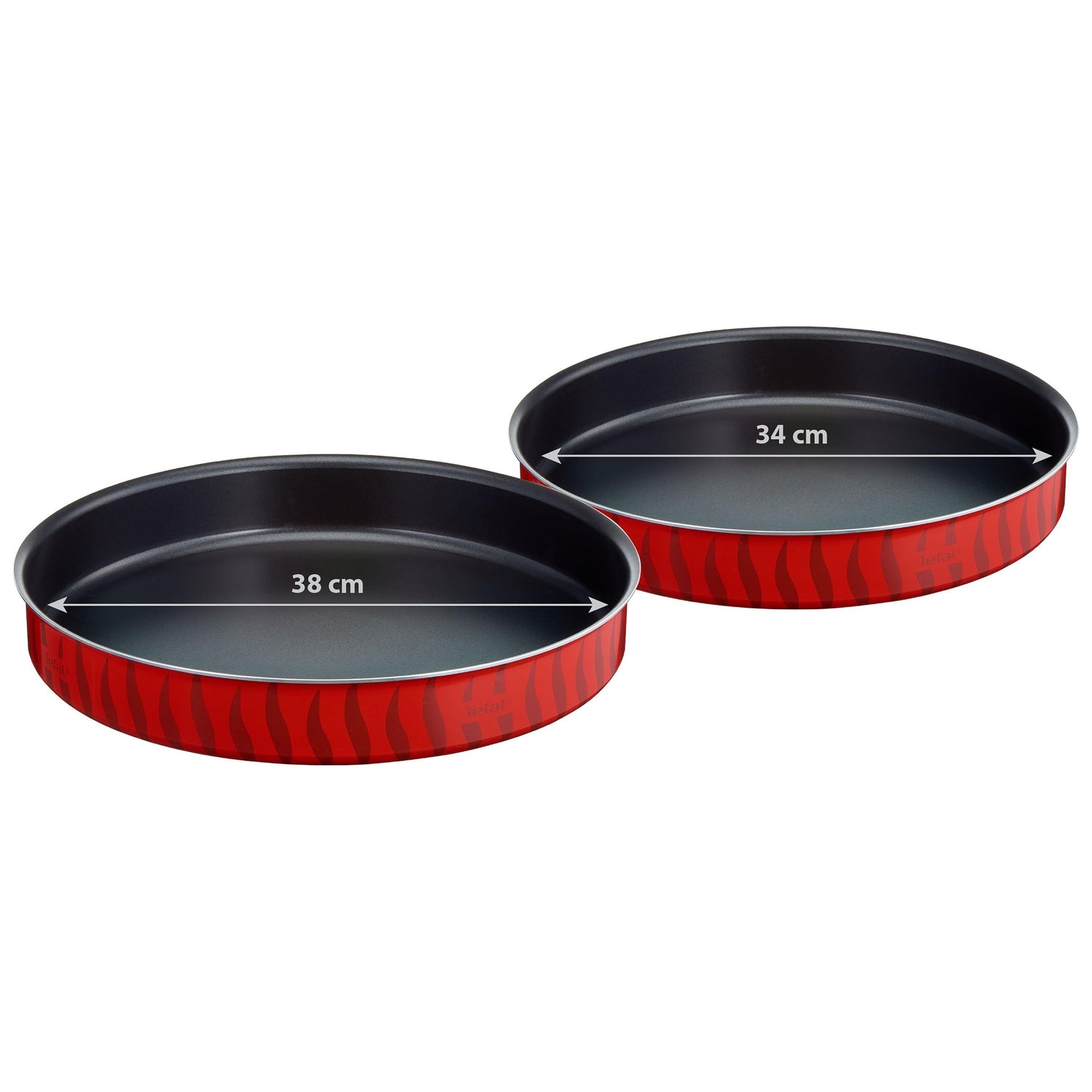 طقم صواني كبّة Tempo Flame 34+38 سم