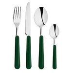 Cutlery Set Green 24 pcs