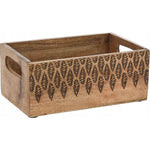 Mango Wood Box Set Leaf Design (3 pcs)