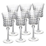 طقم كاسات كريستال تصميم دياموند 270 مل (6 قطع)