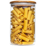 حافظة طعام زجاج 1700 مل بغطاء خشب