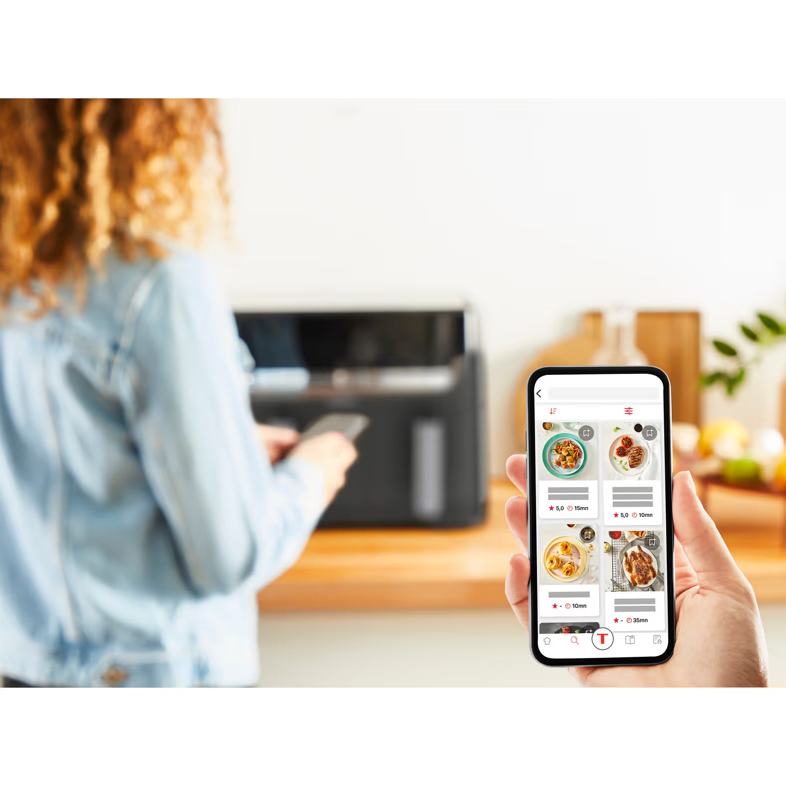 Tefal مقلاة هوائية بدرجين لتر Easy Fry & Grill 8.3 لون رمادي داكن Tefal مقلاة هوائية بدرجين لتر Easy Fry & Grill 8.3 لون رمادي داكن