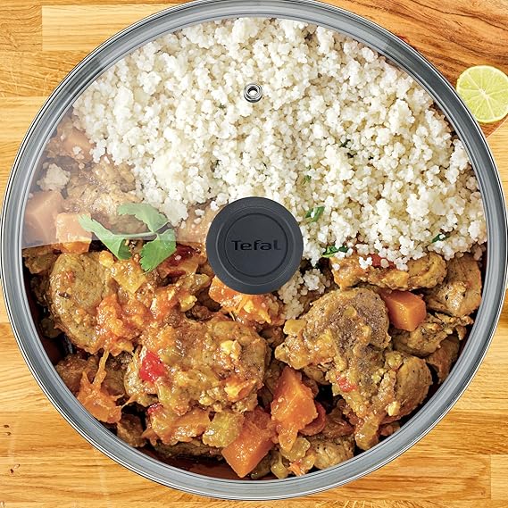 Tefal طنجرة Tempo Flame 20 سم غطاء زجاج Tefal طنجرة Tempo Flame 20 سم غطاء زجاج