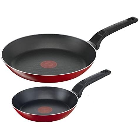 Tefal Easy Clean Red Frypan Set 20/26Cm Tefal Easy Clean Red Frypan Set 20/26Cm