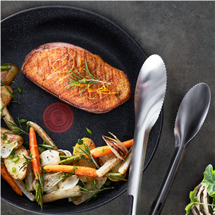 Tefal Essential Frypan Dark Grey Set 24 & 28CM Tefal Essential Frypan Dark Grey Set 24 & 28CM