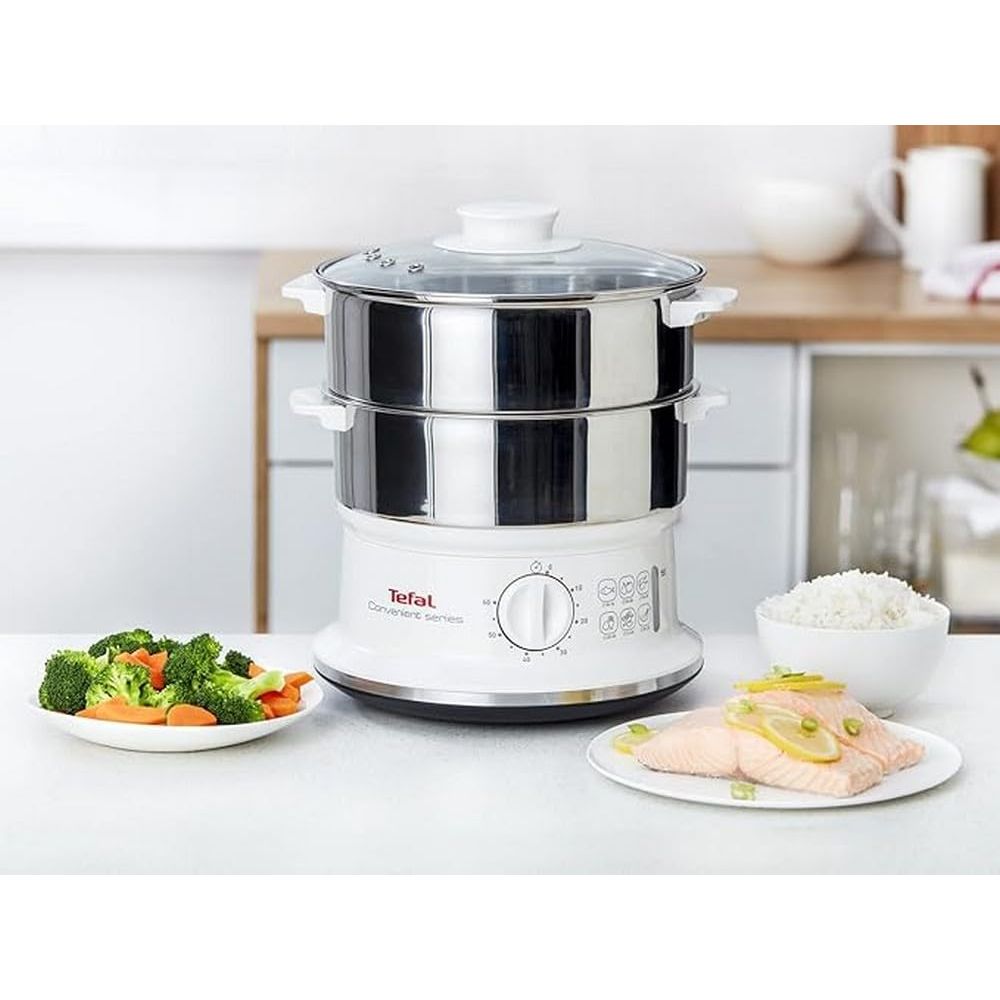 Tefal جهاز طهي بالبخار ستانليس ستيل Convenient Series Tefal جهاز طهي بالبخار ستانليس ستيل Convenient Series