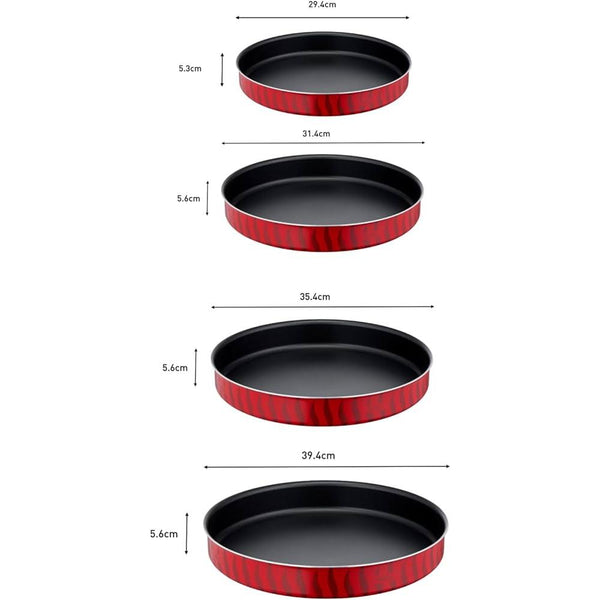 Tempo Flame Round  Kebbe Set 4   طقم صواني