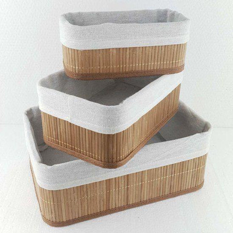 Bamboo Basket Set 3