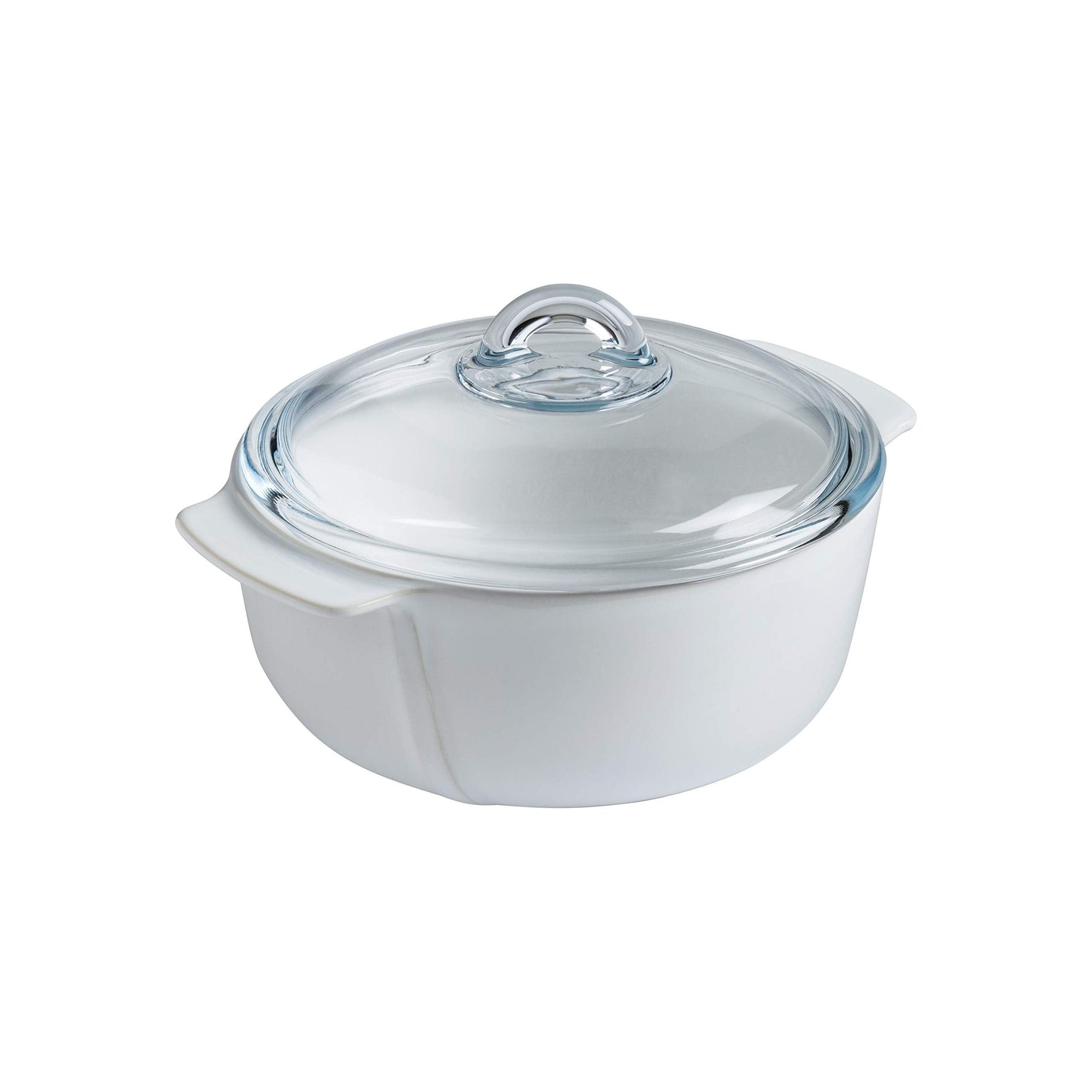 Pyrex كسرولة سيراميك بيضاء مستديرة 2.5 لتر Pyrex كسرولة سيراميك بيضاء مستديرة 2.5 لتر