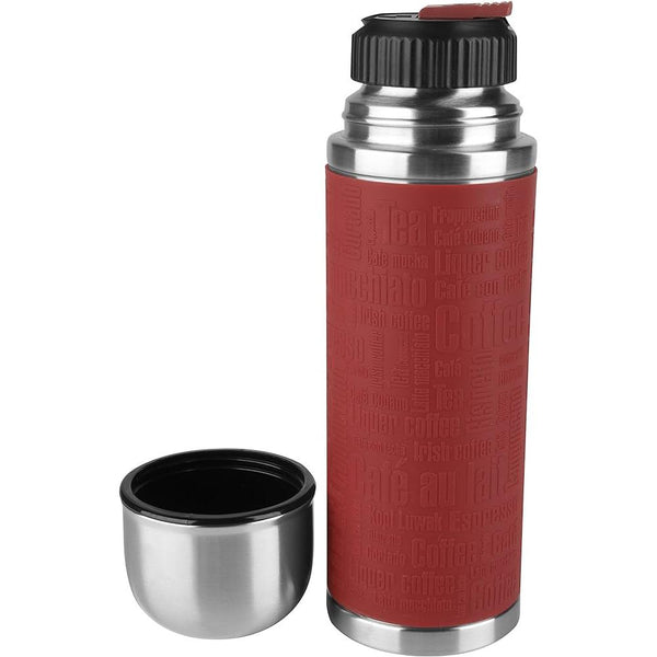 Senator Water Bottle Silicon/Steel  0.5L Red ثيرموس