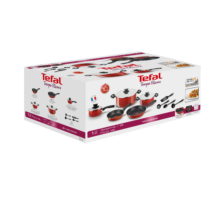 Tefal طقم Tempo Flame G6 (12 قطعة) Tefal طقم Tempo Flame G6 (12 قطعة)