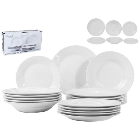 Dinner Set 18Pcs  طقم صحون 18 قطعة لستة اشخاص