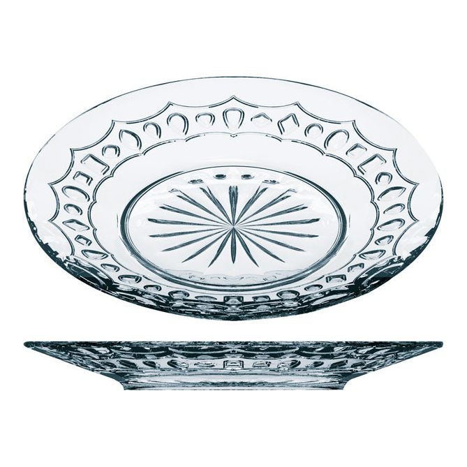 Crystal Dessert Plates Set 6Pcs 19Cm طقم صحون ضيافة كريستال