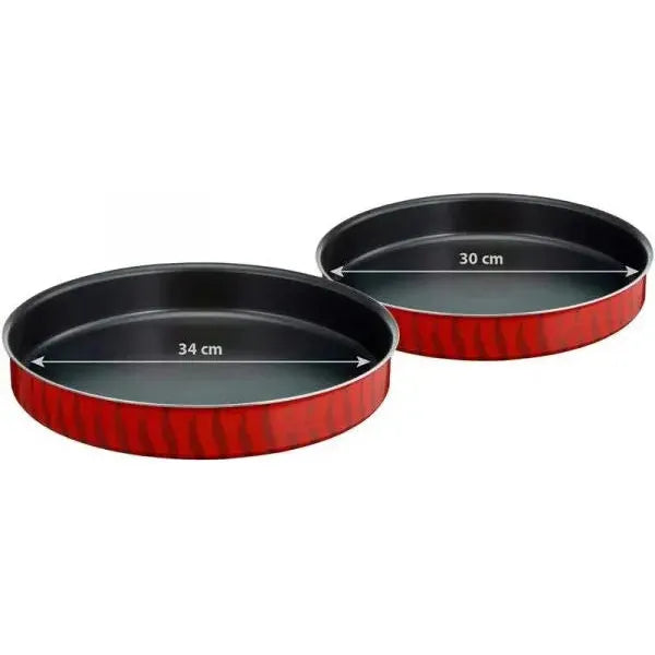 Tefal طقم صواني كبة دائري Tempo Flame 30+34 سم Tefal طقم صواني كبة دائري Tempo Flame 30+34 سم