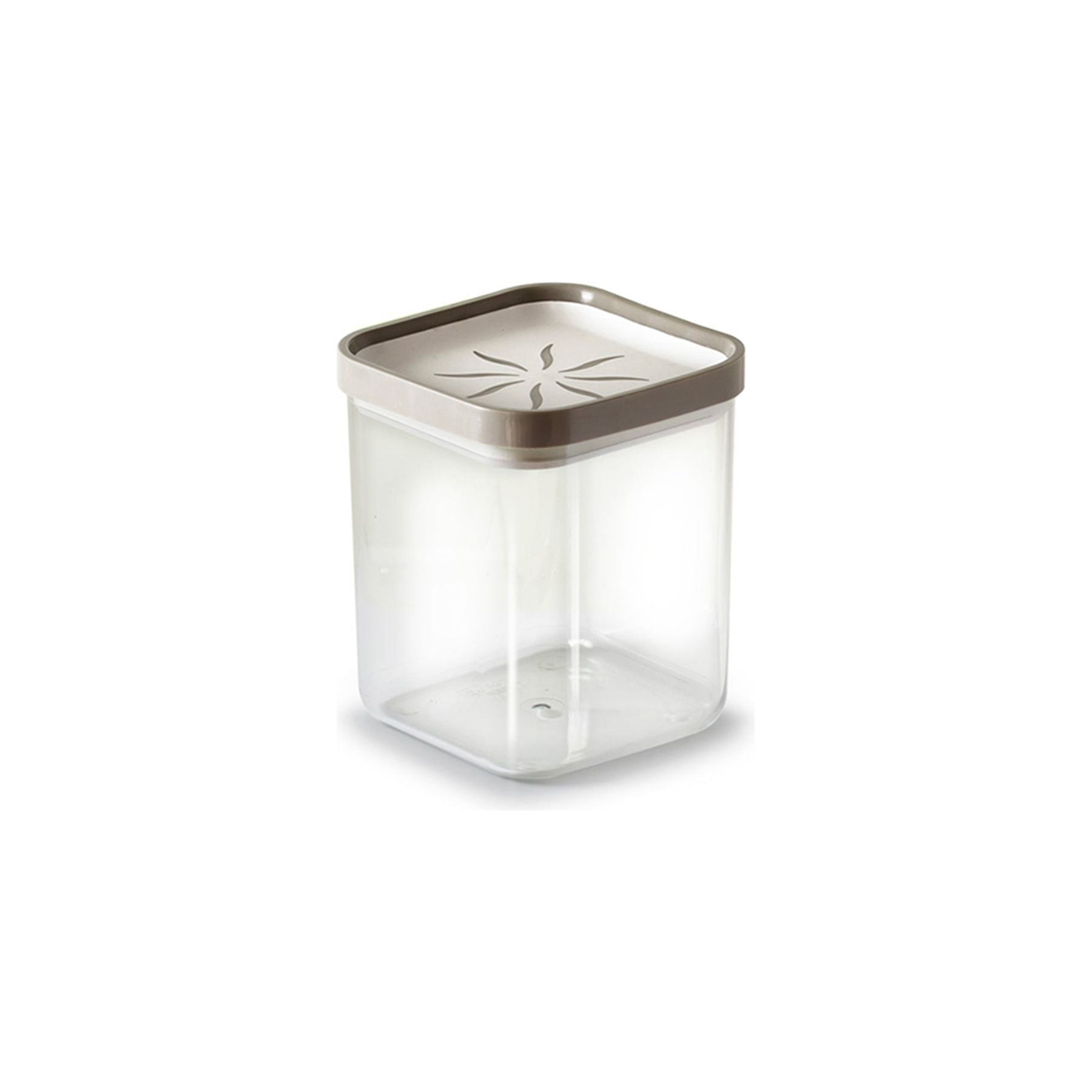 Jar Plastic M/ Taupe