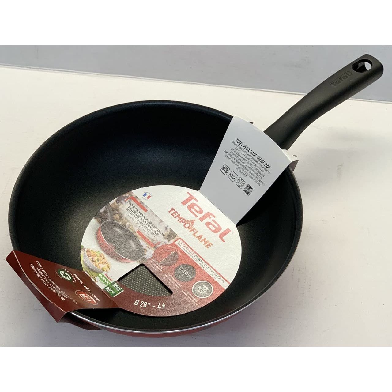 Tefal مقلاة ووك Tempo Flame G6 28 سم Tefal مقلاة ووك Tempo Flame G6 28 سم