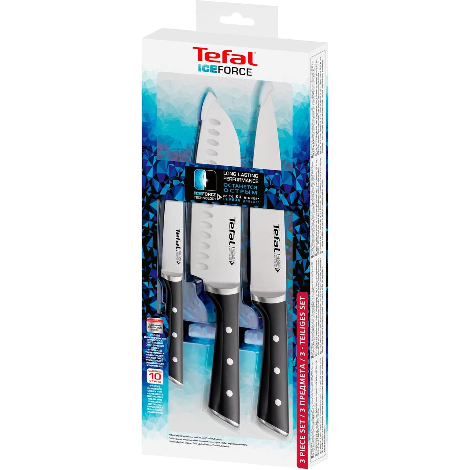 TEFAL طقم سكاكين Ingenio Ice Force (3 قطع) TEFAL طقم سكاكين Ingenio Ice Force (3 قطع)