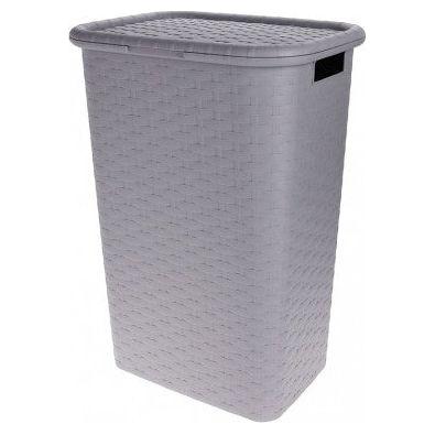 Laundry Basket 60Lt Grey سلة للغسيل