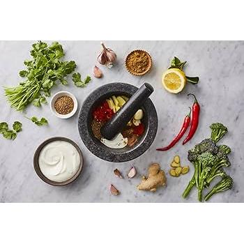 Tefal مدقة وهاون جرانيت رمادي 20 سم Tefal مدقة وهاون جرانيت رمادي 20 سم