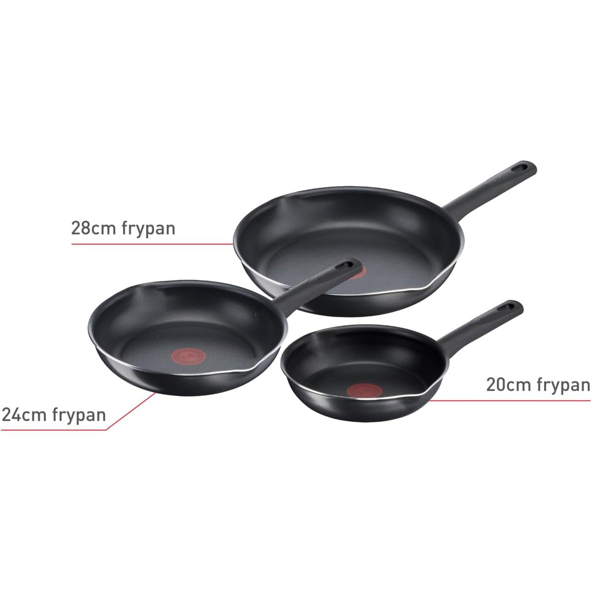 Tefal Day By Day Frypan Set 20/24/28 cm Tefal Day By Day Frypan Set 20/24/28 cm