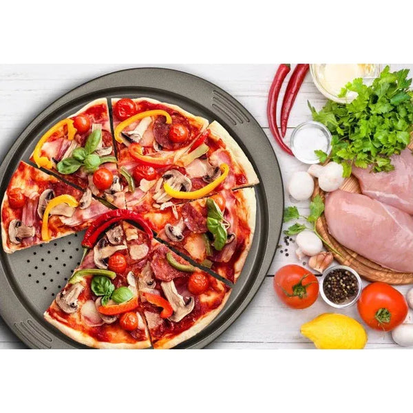 Easy Grip Perforated Pizza Tray 34Cm صينية خبز بيتزا