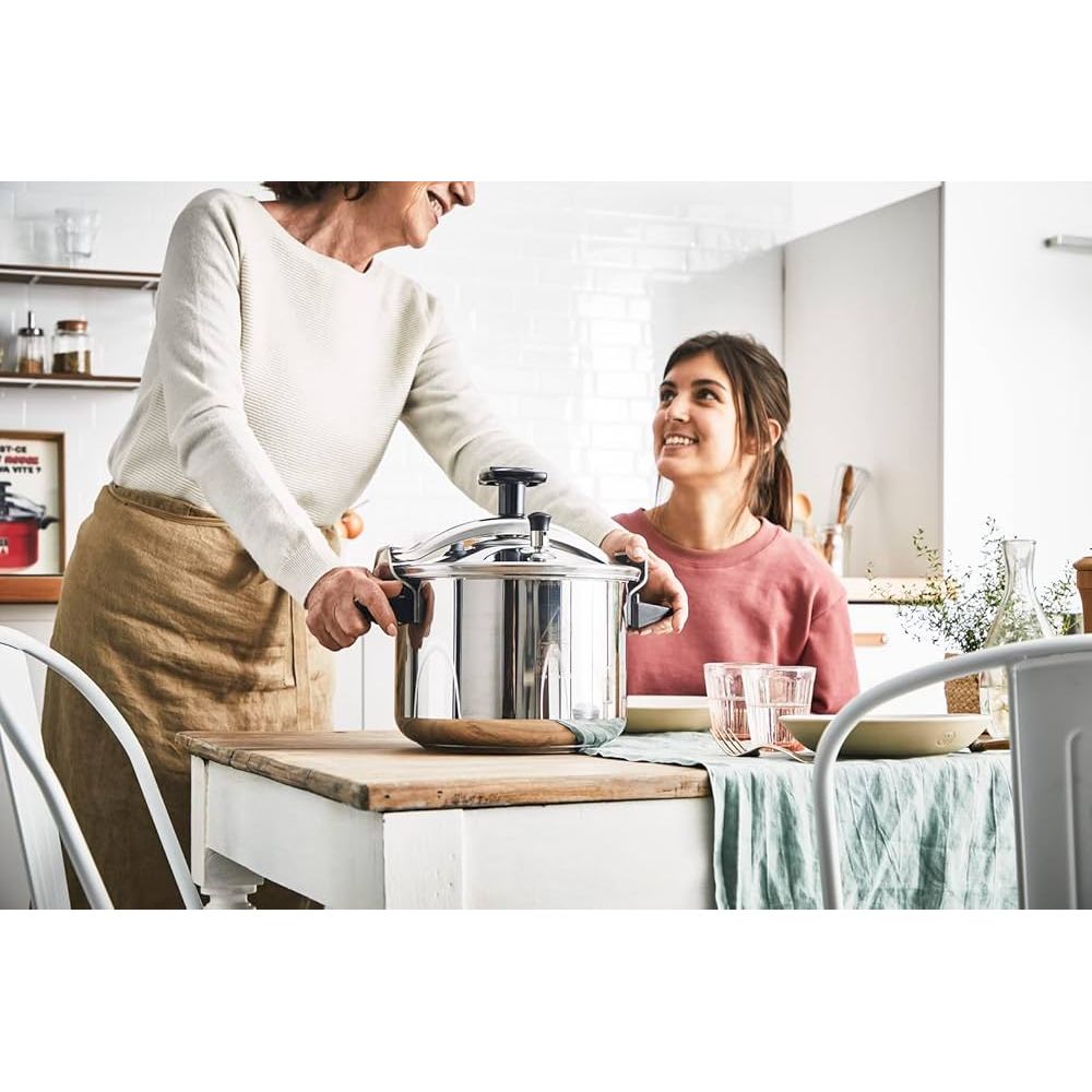 طنجرة ضغط أوثنتيك من الستانلس ستيل 9 لتر