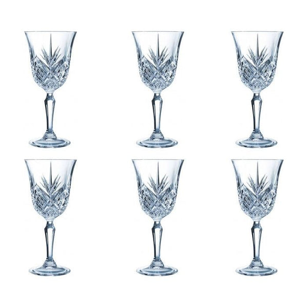 Glass Goblets Set 6 طقم كاسات كريستال