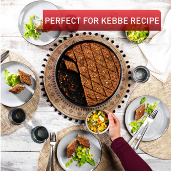 طقم صواني كبة دائري Tempo Flame 30+34 سم