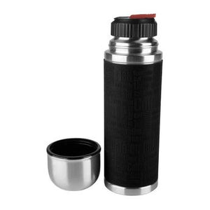 Senator Water Bottle Silicon/Steel  0.5L Black ثيرموس
