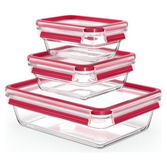 Masterseal Glass Container Set 3 طقم حافضات زجاج