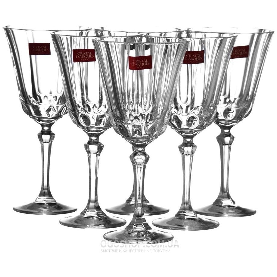 Glass flute Set 6  طقم كاسات