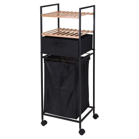 Bathroom Rack سلة غسيل و وحدة رفوف للحمام