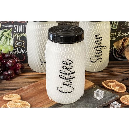 Storage Glass Jar Set 3 طقم حافظات للمطبخ