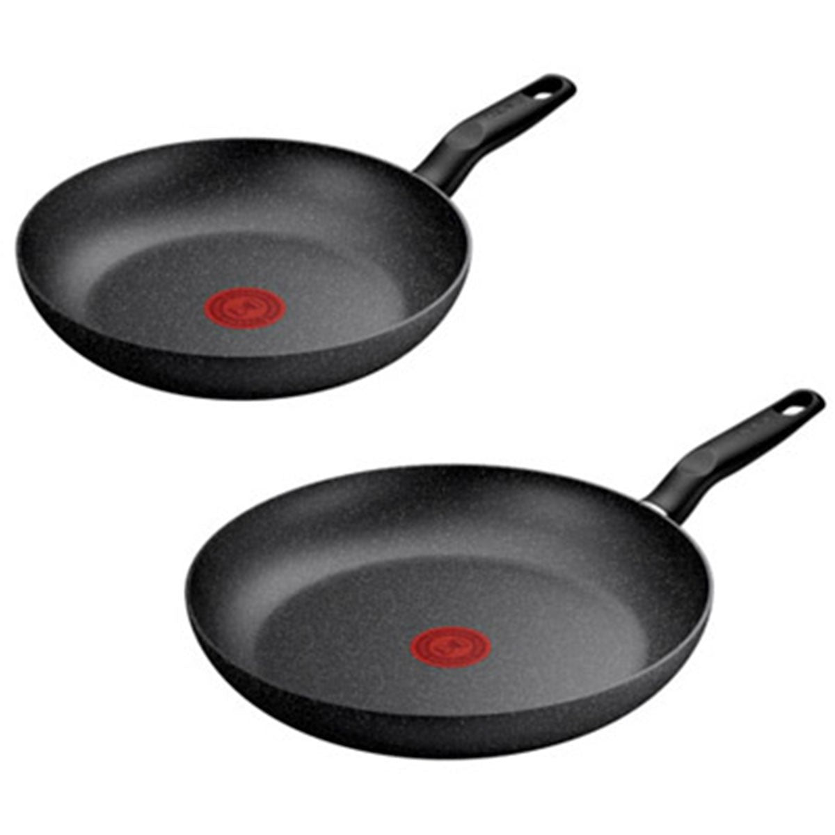 Tefal Essential Frypan Dark Grey Set 24 & 28CM Tefal Essential Frypan Dark Grey Set 24 & 28CM