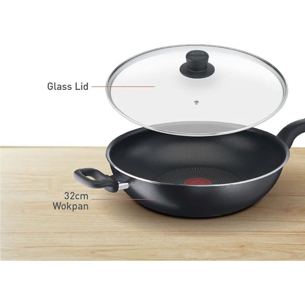 Cook Easy Wok Pan 32Cm with Cover  مقلى عميق مع غطاء 32 سم