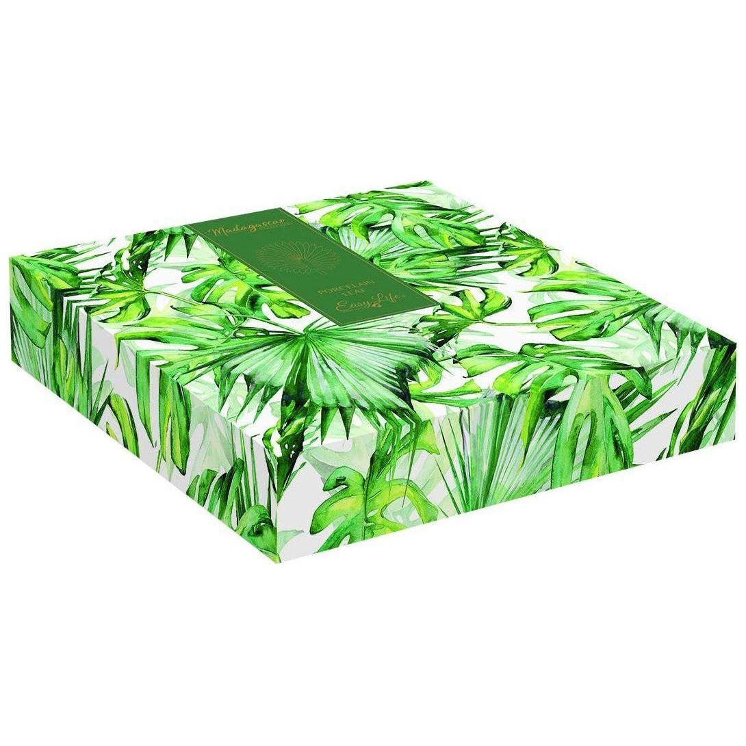 Porcelain Palm Leaf Serving Platter