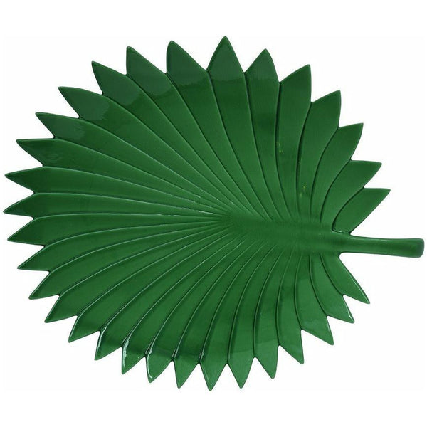 Porcelain Serving Platter Palm Leaf