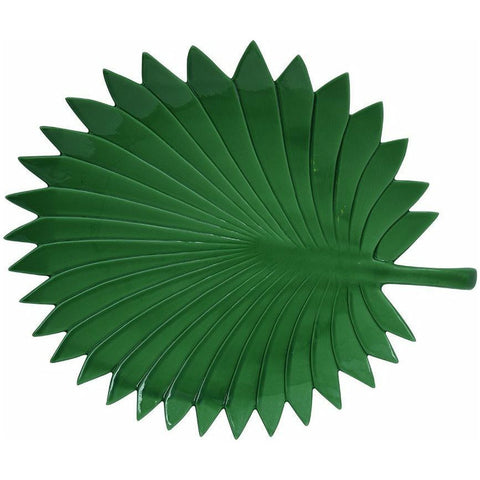 Porcelain Serving Platter Palm Leaf جاط