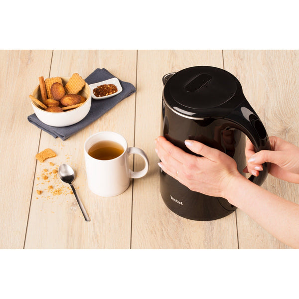 Kettle Safe Tea 1.7L, Black سخان ماء كهرباء