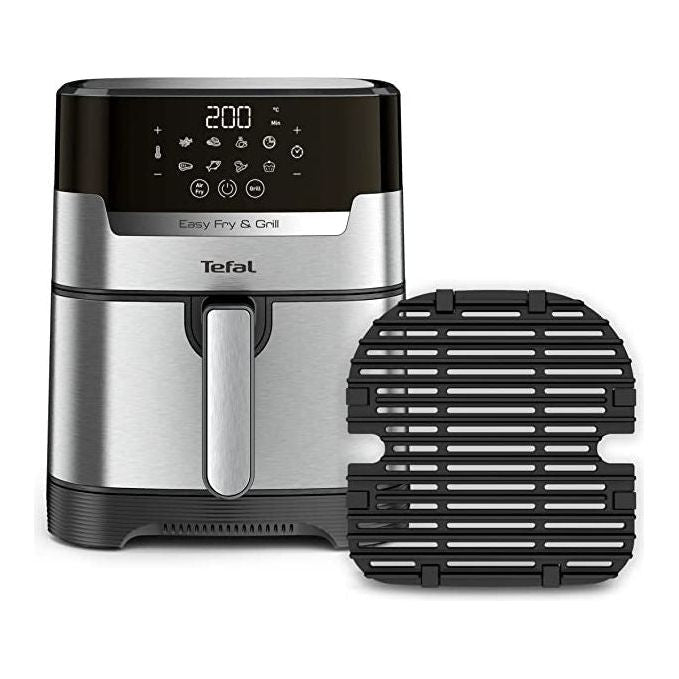 Tefal قلاية هوائية مع شواية XL ستانلس ستيل Tefal قلاية هوائية مع شواية XL ستانلس ستيل