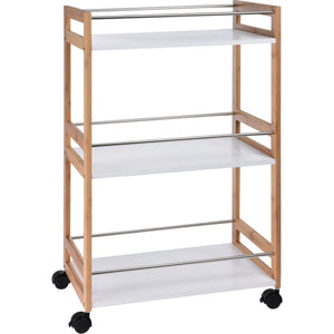 Kitchen Trolley Bamboo عربة مطبخ