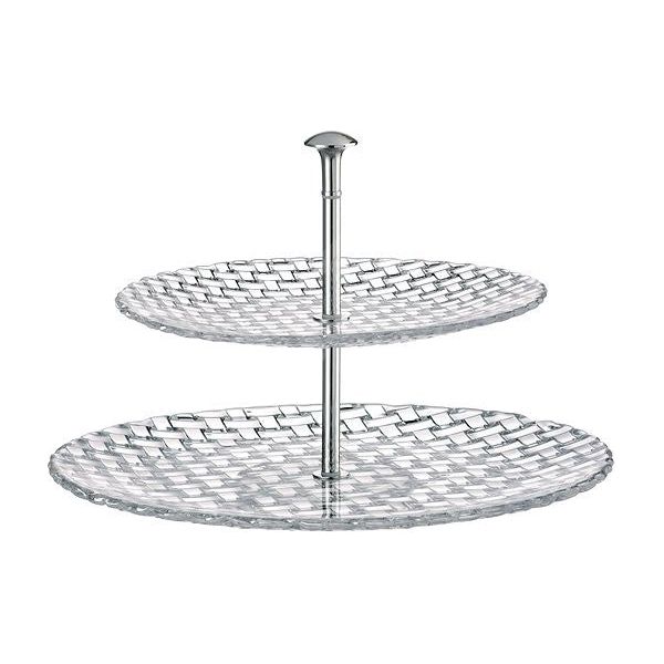 Crystal 2 Tier Trays مضيفة كريستال