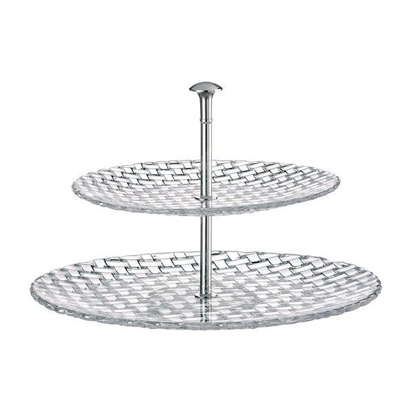 Crystal 2 Tier Trays L مضيفة كريستال