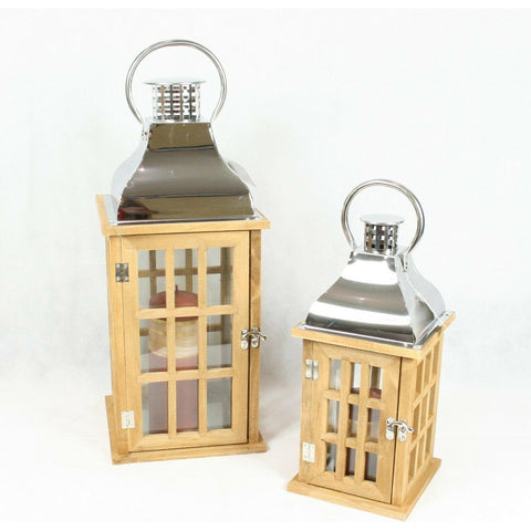 Lantern Wood Set of 2